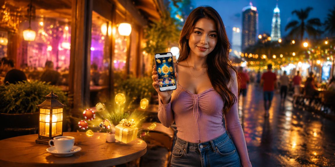 Pengguna log masuk ke akaun brickbear888 melalui aplikasi kasino Malaysia